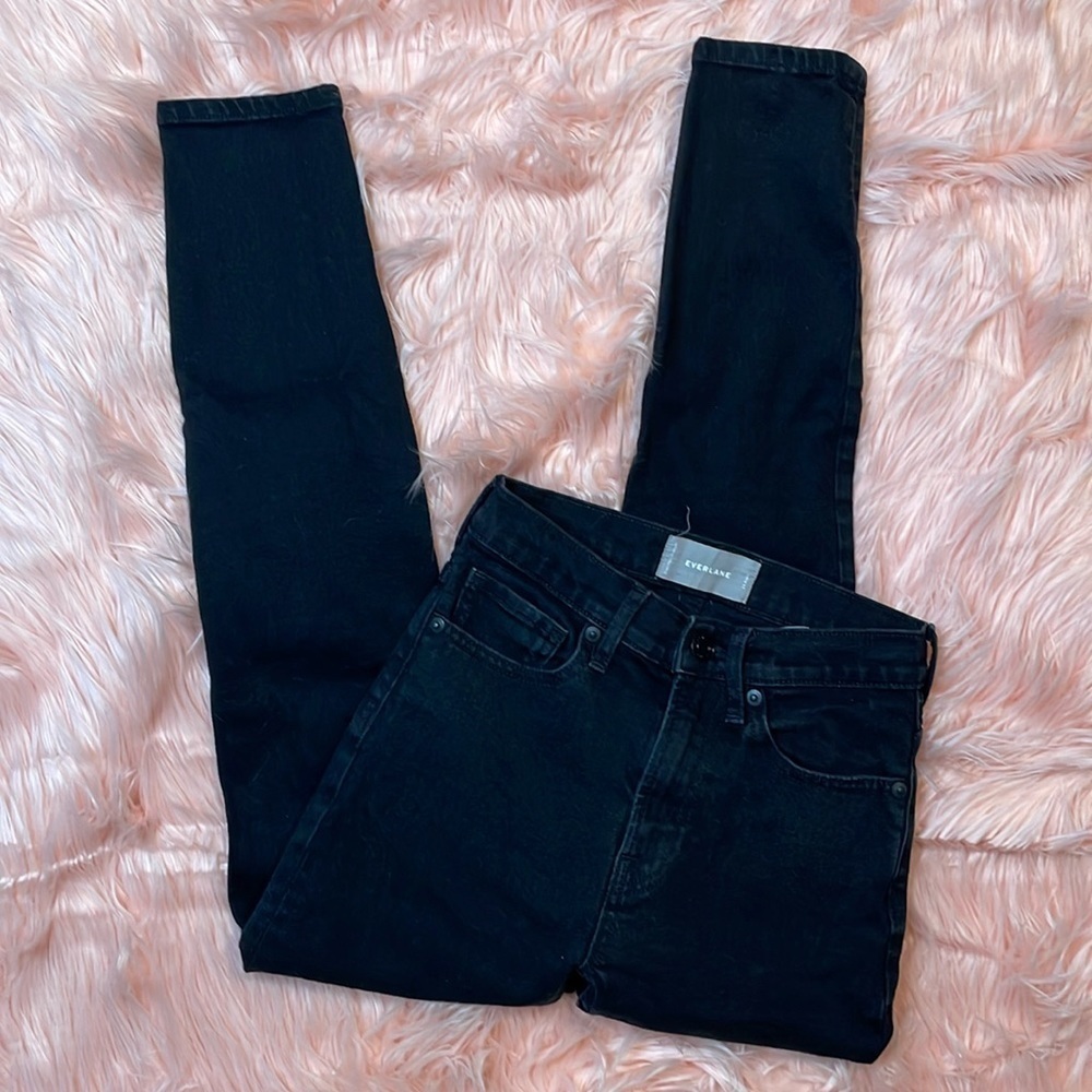 Everlane Blackโ Stretch Skinny Ankle Jeans Size 24
